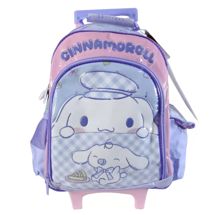 Mochila Escolar Cresko 2026 Cinnamoroll 16" con Carro Art.SR2604